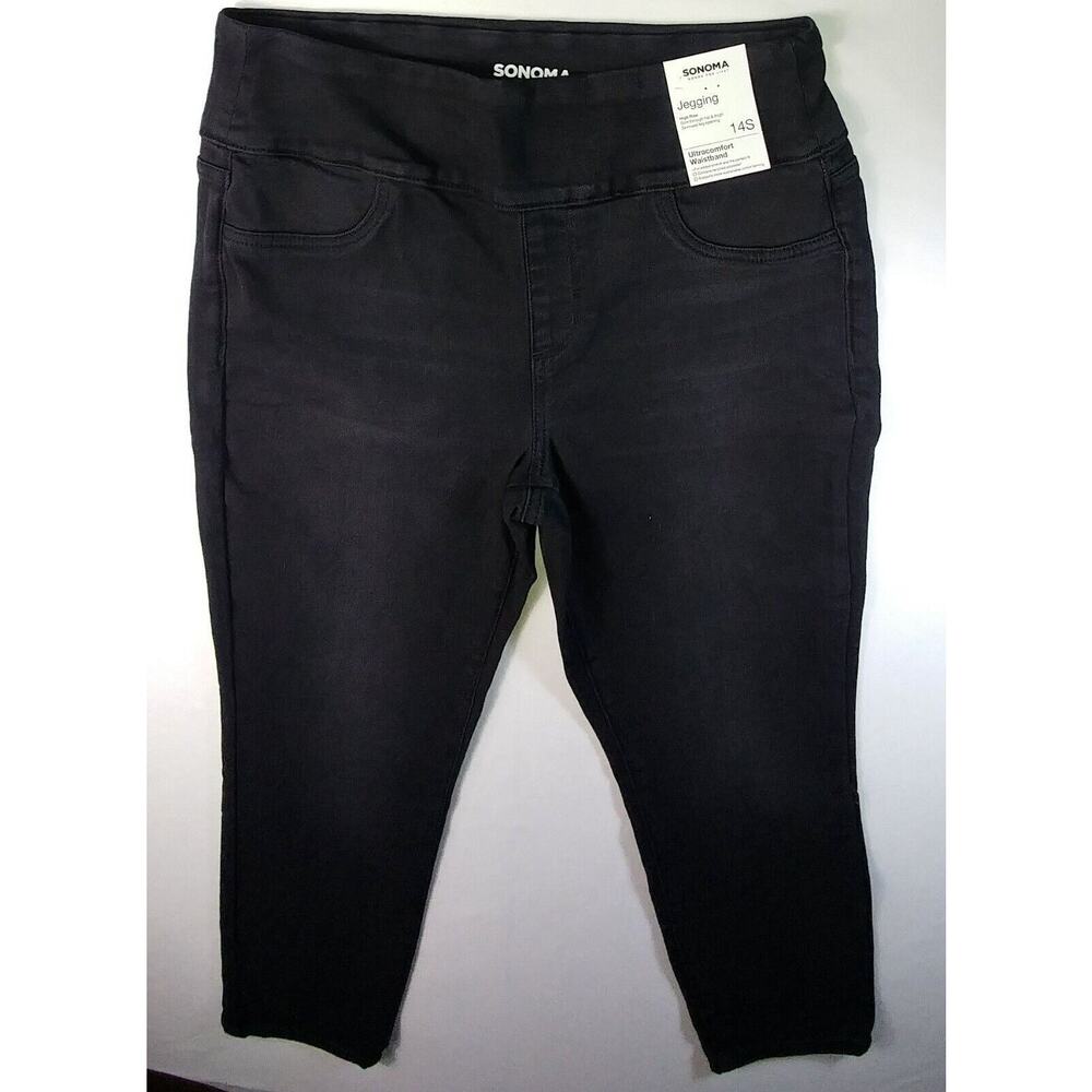 Sonoma Goods For Life Black High Rise Comfort Jeggings 14S NWT